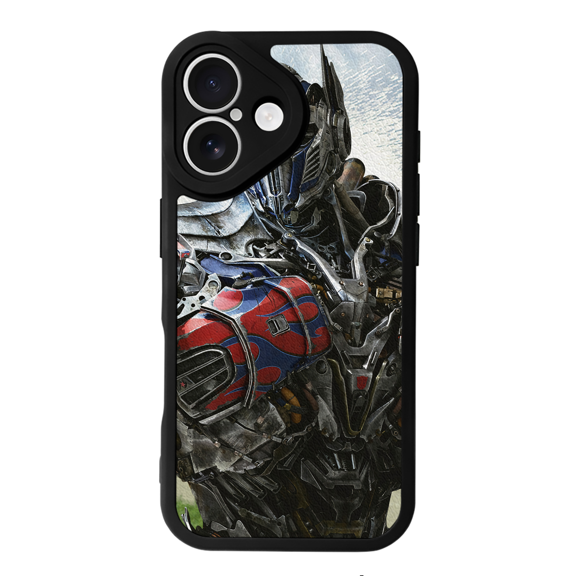 （画像用） Transformers トランスフォーマー 【iPhone 16シリーズ対応】シリコンスマホケース（レザー調） 材質：シリコン